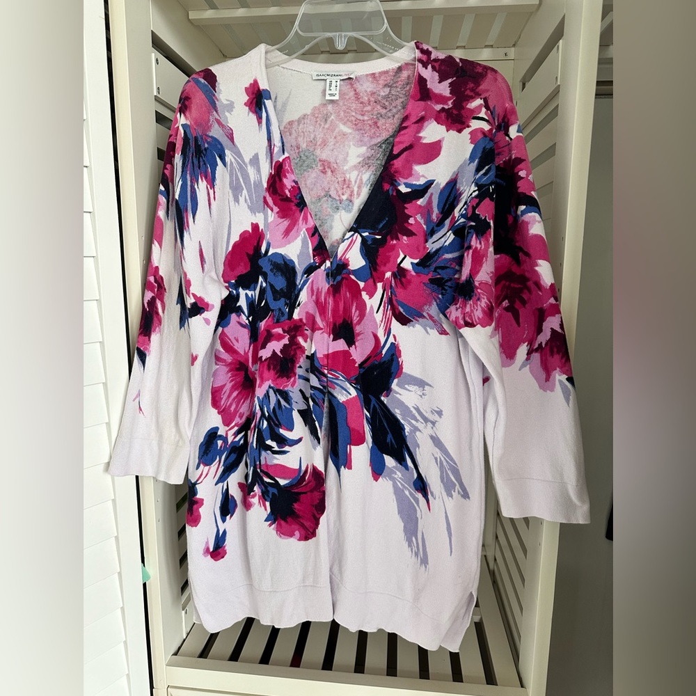 Isaac Mizrahi Spring Floral Sweater
